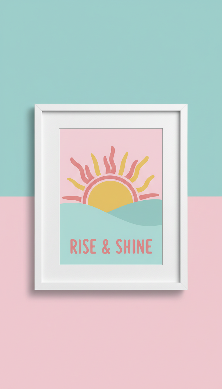 Abstract Feminine Silhouette Framed