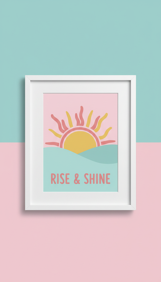 Abstract Feminine Silhouette Framed